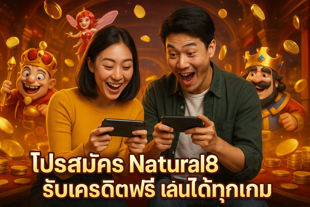 โปรสมัคร Natural8 รับเครดิตฟรี เล่นได้ทุกเกม